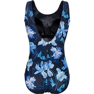 👉 Badpak zwart blauw turkoois kunstvezels gebloemd met modieuze bloemenprint Maritim Zwart/Blauw/Turquoise 4055709572057