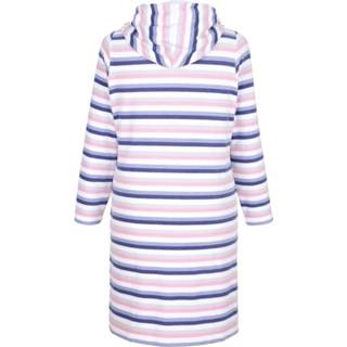 👉 Badjas gestreept wit blauw roze met kangoeroezakken Miss Ulrike Wit/Roze/Blauw 4048221022308