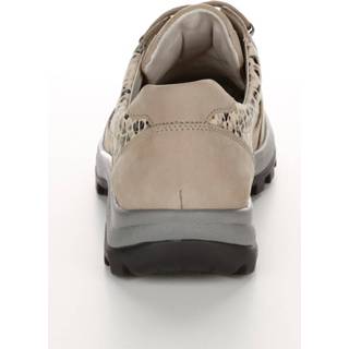 👉 Wandel schoenen geruwd leer animalprint grijs Wandelschoen met snelvetersluiting Waldläufer Taupe 4099595243523