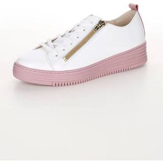 👉 Sneakers wit roze glad leer multicolor Sneaker Alba Moda Wit/Roze 4055711080595
