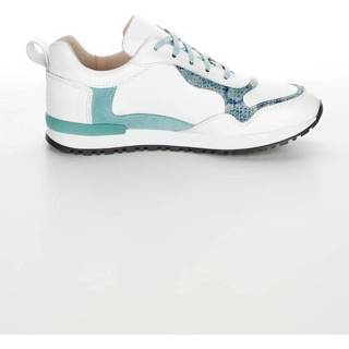 👉 Sneakers wit turkoois multicolor chique kleuren Sneaker Alba Moda Wit/Turquoise 4055711075799