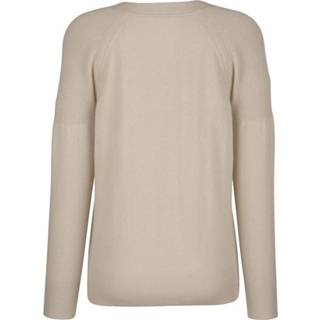 👉 Trui kasjmier effen beige van hoogwaardig zuiver Alba Moda 4055707210104