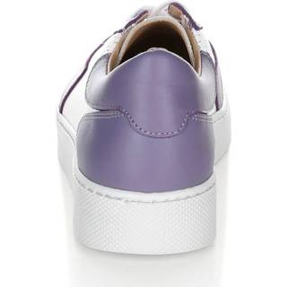 👉 Sneakers glad leer lavendel kap voor paars multicolor wit Sneaker Alba Moda Lavendel/Wit 4055711106424