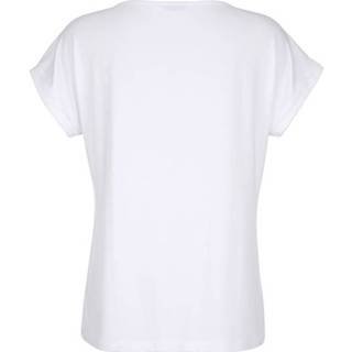 👉 Shirt motief wit met opschrift Alba Moda 4055711274000