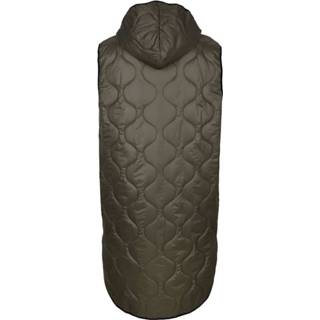 👉 Body warmer kunstvezels olijf effen kaki Bodywarmer in modieuze uitvoering Alba Moda 4055708852969