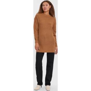 Gebreide jurk bruin XS s m l XL VERO MODA 'Lea' Maat 5715312886796 5715312886802 5715312886819 5715312886826 5715312886864