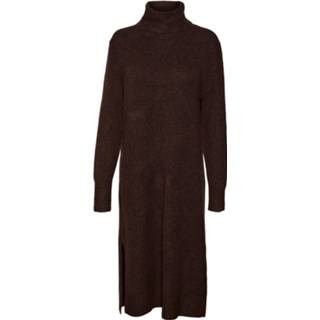 👉 Gebreide jurk bruin XS s m l XL VERO MODA 'New Wind' Maat 5715320408355 5715320408362 5715311356917 5715320408379 5715320408386