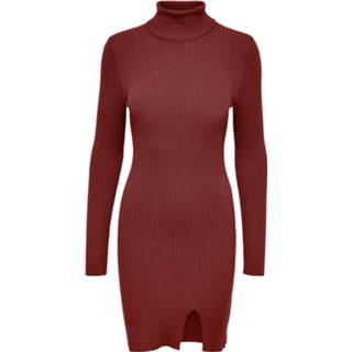 👉 Gebreide jurk rood XS s m l XL ONLY Maat 5715318708832 5715318708849 5715318708856 5715318708863 5715318708931