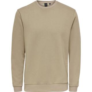 Sweatshirt beige l s m XL XXL Only & Sons 'Ceres' Maat 5714920763789 5714920763765 5714920763772 5714920763796 5714920763802