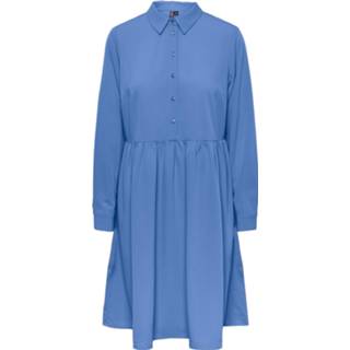 👉 Blousejurk blauw 40 34 36 38 42 PIECES 'Laya' Maat 5715310226440 5715310226419 5715310226426 5715310226433 5715310226457