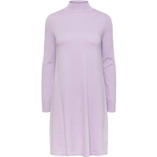 👉 Gebreide jurk lila l XS s m XL PIECES 'Jalina' Maat 5715312565875 5715312565851 5715312565868 5715222088051 5715312565882