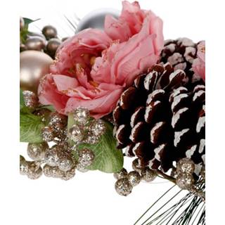 👉 Tafelstuk roze kerst IGEA