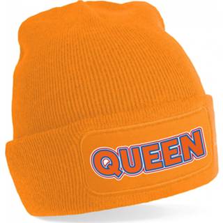 👉 Muts oranje active Koningsdag - Queen one size