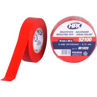 👉 Isolatietape rood PVC VDE | 19mm x 20m - IR1920 5425014223644