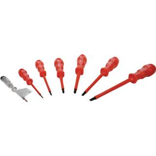 👉 Schroevendraaier 7 VDE screwdriver set AC1000 V | 1 stuks - AH-540VDES7 4020845170009