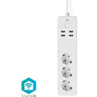 👉 Stekkerdoos SmartLife | Wi-Fi 16 A 3680 W 1.8 m 1 stuks - WIFIP311FWT 5412810324255