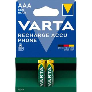 👉 Oplaadbare NiMH-Batterij AAA | 1.2 V DC 550 mAh 1 stuks - VARTA-58397 4008496808120