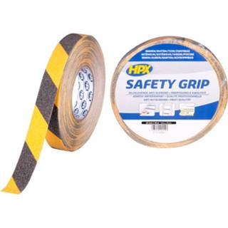 👉 Antislip tape zwart geel Anti-slip | Zwart/Geel 25mm x 18m - SY2518 5425014224191
