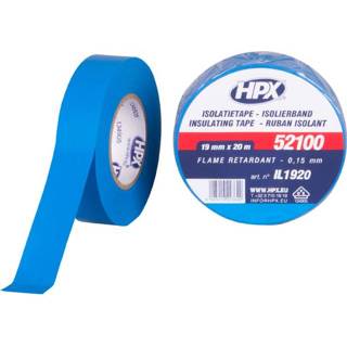 👉 Isolatietape blauw PVC VDE | 19mm x 20m - IL1920 5425014223620