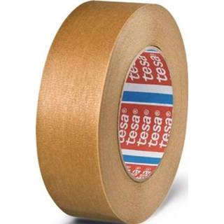 👉 Afplakband bruin Afplakband® | licht gecrêpt lichtbruin lengte 50 m breedte 38 mm wiel 8 stuks - 04341-00005-00 4042448901347