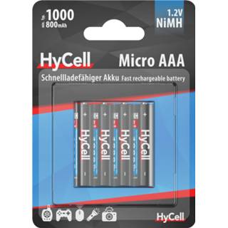 👉 Oplaadbare batterij | NiMH micro AAA Typ 1000 mAh (min. 800 mAh) 1,2 V| 4 stuks - 5030662 4013674030668
