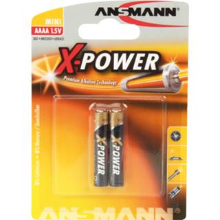 Alkaline batterij X-Power mini AAAA / LR08 | 2 stuks - 1510-0005 4013674021314