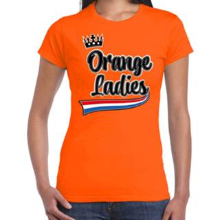 👉 Koningsdag t-shirt oranje active vrouwen - orange Ladies dames