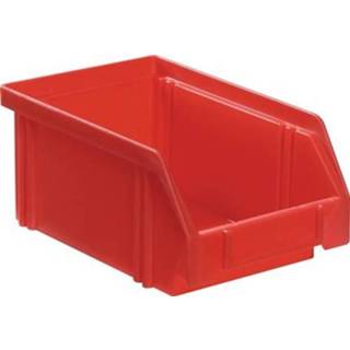 Magazijnbak rood | L160/140xB105xH75 mm PS 25 stuks - LK4 ROT 4031022005564