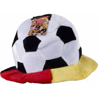 👉 Voetbalhoed pluche active voetbal hoed Belgie supporters artikelen voor volwassenen