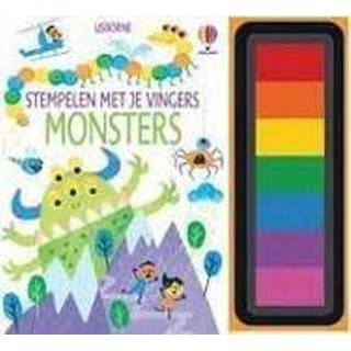 Stempel Monsters. Stempelen met je vingers. 4+ 9781803704050