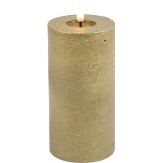 Kaars gouden mannen Mansion atmosphere led rustic 15x7,5cm 6090521933974