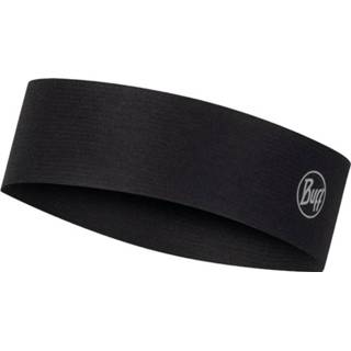 👉 Nekwarmer One Size zwart BUFF® Coolnet UV® Slim Headband R-SOLID BLACK - Nekwarmers Unisex 8428927357557