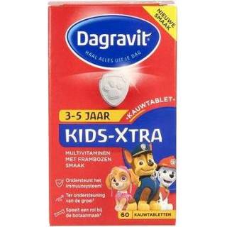 👉 Kinderen Dagravit Multi kids framboos 3-5 jaar 60kt 8711744026219