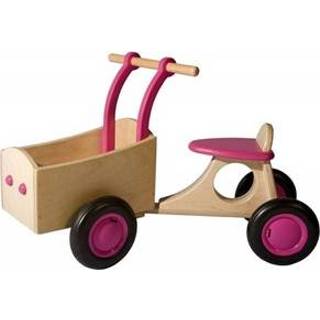 👉 Bakfiets hout stuks roze Van Dijk Toys Bakfiets, 8718591210617