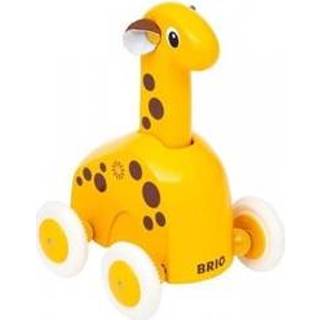 👉 Houten Brio Baby stuks Speelgoedvoertuig - Push & Go Giraf 7312350302295