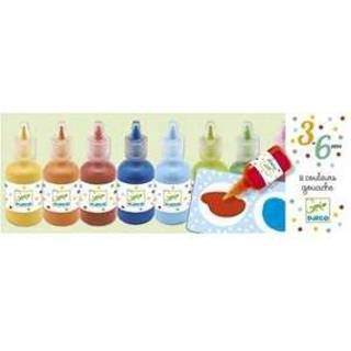 👉 Poster Djeco kleuren 8 bottles of paint 3070900088610
