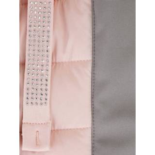 👉 Bodywarmer roze grijs elastische kunstvezels effen vrouwen najaar met inzetten opzij MONA Roze/Grijs 4055708812949 4055708812925