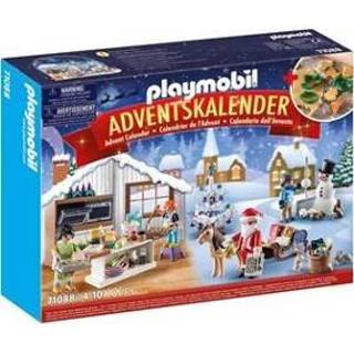 👉 Advents kalender speelfiguren stuks Playmobil Christmas - Adventskalender kerstkoekjes bakken 71088 4008789710888