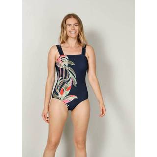 👉 Badpak gebloemd vrouwen marine groen kunstvezels met print voor Maritim Marine/Groen 4055709607544 4055709599030