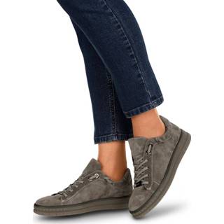 👉 Veter schoenen geruwd leer vrouwen taupe effen Veterschoen met ara HighSoft-technologie 4054927690925 4054927690864