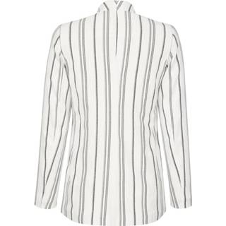 👉 Blazer vrouwen gestreept zwart wit met ingeweven strepen Alba Moda Wit/Zwart 4055708235526