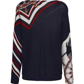 👉 Trui katoen wit motief vrouwen Vrije Tijd met maritieme print Alba Moda 4055708413962 4055708413924