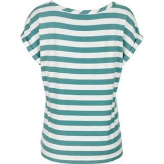 👉 Blous katoen gebloemd vrouwen wit blauw Blouse met palmenprint Alba Moda Wit/Blauw 4055708952850 4055708952881