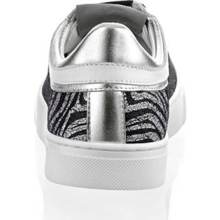 👉 Sneakers leer animalprint vrouwen wit zwart zilvergrijs Sneaker in zebralook Alba Moda Wit/Zwart/Zilvergrijs 4055706873386 4055706873423