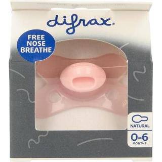 👉 Speen rose Difrax Fopspeen natural 0-6 maanden bubble gum 1st 8711736549832