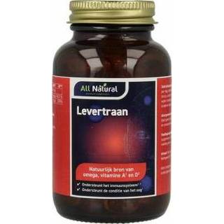 👉 Lever traan All Natural Levertraan vitamine a & d 100ca 8715066444003