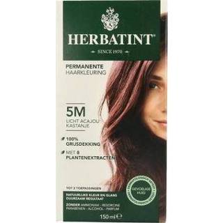 👉 Herbatint 5M Licht acajou kastanje 150ml 8016744803830