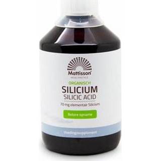 👉 Mattisson Organisch silicium 70mg 500ml 8720791840693