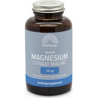 👉 Magnesium Mattisson citraat malaat met actieve vorm vit. b6 120vc 8720791840440