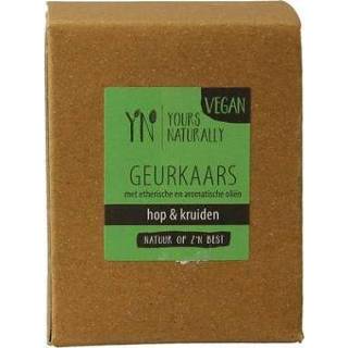 👉 Geurkaars Yours Naturally Votive hop & kruiden 9cl 1st 5038871018454